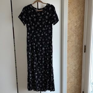 Pendleton Black dress flowy floral Pendleton dress